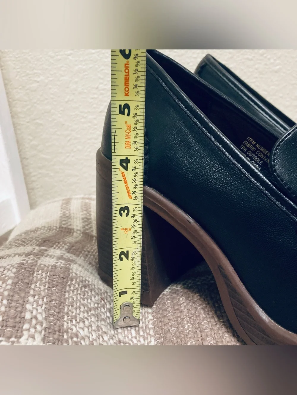 Torrid Shoes Womens  7.5 Wide Width Mock Toe Platform Loafers Mary Jane Black